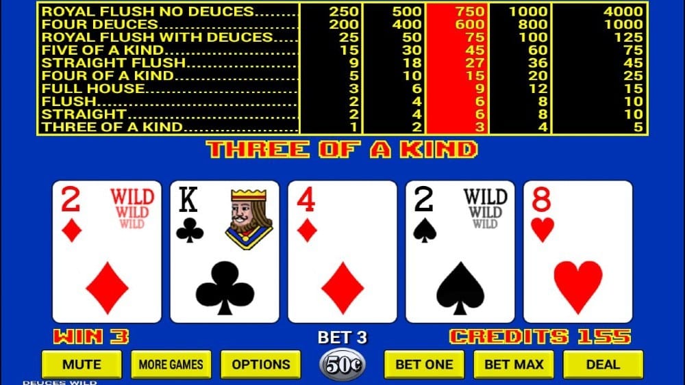 video poker online for free